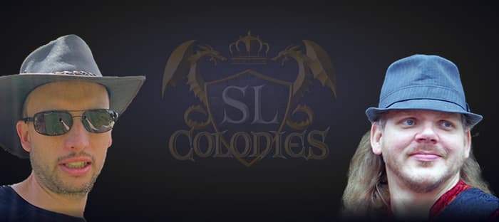 Samuel Lison and Drakkhis Skaeren, the two people who build SL Colonies Roleplay
